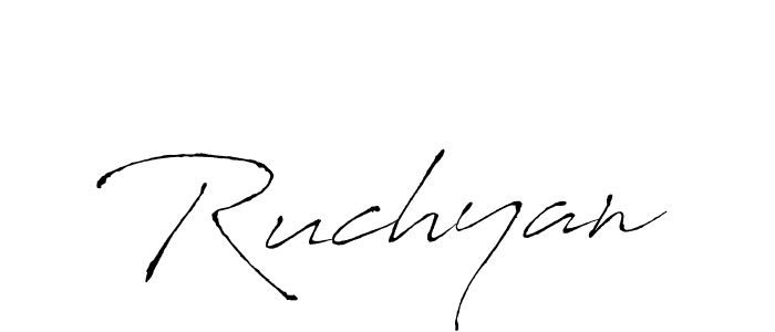 You should practise on your own different ways (Antro_Vectra) to write your name (Ruchyan) in signature. don't let someone else do it for you. Ruchyan signature style 6 images and pictures png