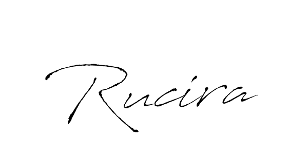 Rucira stylish signature style. Best Handwritten Sign (Antro_Vectra) for my name. Handwritten Signature Collection Ideas for my name Rucira. Rucira signature style 6 images and pictures png