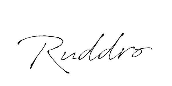 Create a beautiful signature design for name Ruddro. With this signature (Antro_Vectra) fonts, you can make a handwritten signature for free. Ruddro signature style 6 images and pictures png