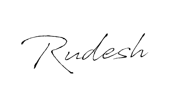 How to make Rudesh name signature. Use Antro_Vectra style for creating short signs online. This is the latest handwritten sign. Rudesh signature style 6 images and pictures png