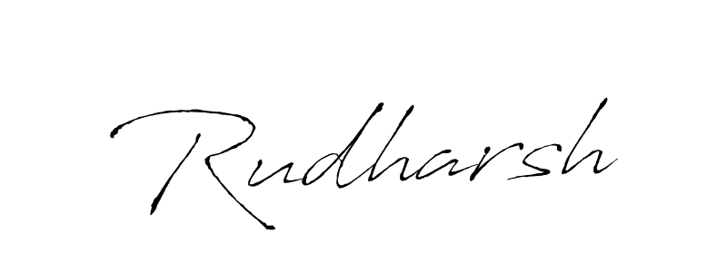 Use a signature maker to create a handwritten signature online. With this signature software, you can design (Antro_Vectra) your own signature for name Rudharsh. Rudharsh signature style 6 images and pictures png