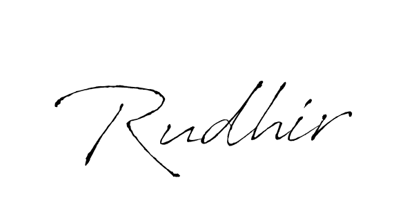 You should practise on your own different ways (Antro_Vectra) to write your name (Rudhir) in signature. don't let someone else do it for you. Rudhir signature style 6 images and pictures png