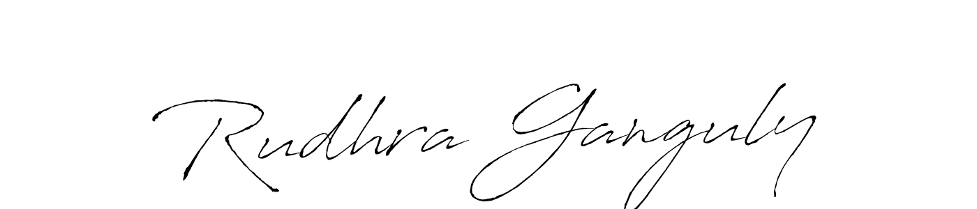 Make a beautiful signature design for name Rudhra Ganguly. With this signature (Antro_Vectra) style, you can create a handwritten signature for free. Rudhra Ganguly signature style 6 images and pictures png