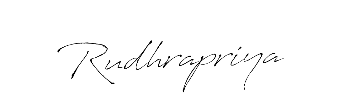 You should practise on your own different ways (Antro_Vectra) to write your name (Rudhrapriya) in signature. don't let someone else do it for you. Rudhrapriya signature style 6 images and pictures png