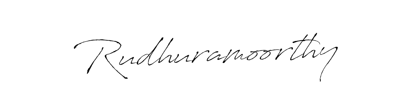 Create a beautiful signature design for name Rudhuramoorthy. With this signature (Antro_Vectra) fonts, you can make a handwritten signature for free. Rudhuramoorthy signature style 6 images and pictures png