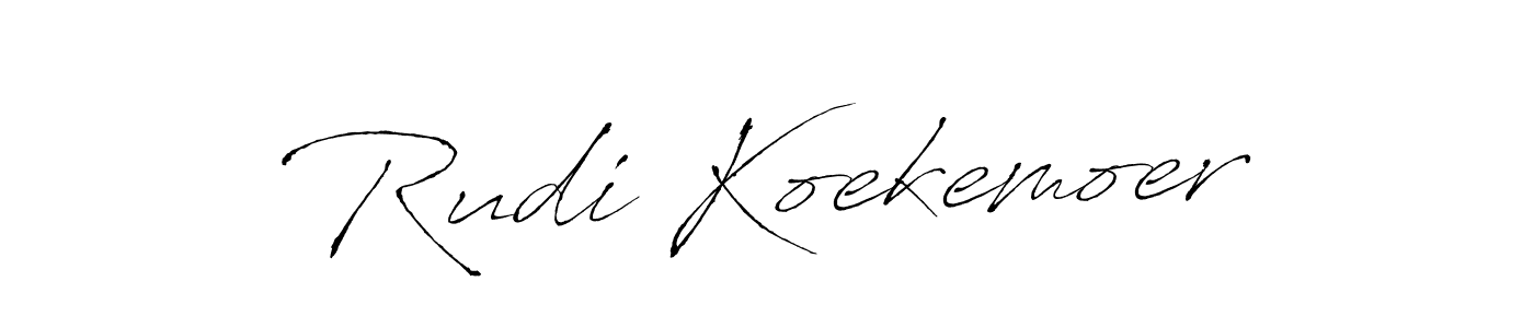 Antro_Vectra is a professional signature style that is perfect for those who want to add a touch of class to their signature. It is also a great choice for those who want to make their signature more unique. Get Rudi Koekemoer name to fancy signature for free. Rudi Koekemoer signature style 6 images and pictures png