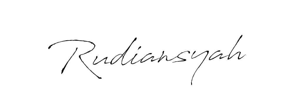 You can use this online signature creator to create a handwritten signature for the name Rudiansyah. This is the best online autograph maker. Rudiansyah signature style 6 images and pictures png