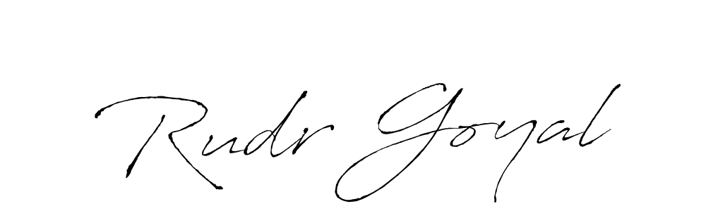 Use a signature maker to create a handwritten signature online. With this signature software, you can design (Antro_Vectra) your own signature for name Rudr Goyal. Rudr Goyal signature style 6 images and pictures png