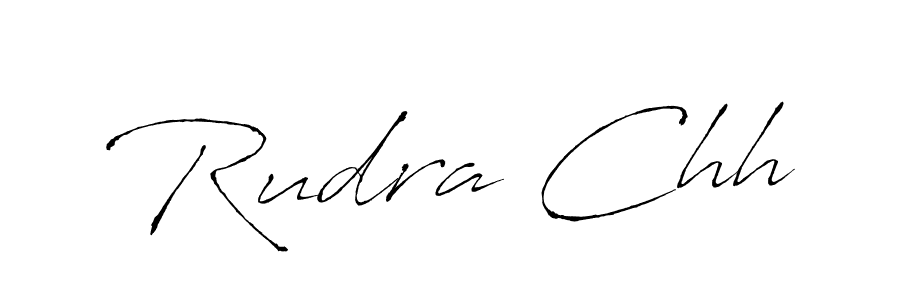 Antro_Vectra is a professional signature style that is perfect for those who want to add a touch of class to their signature. It is also a great choice for those who want to make their signature more unique. Get Rudra Chh name to fancy signature for free. Rudra Chh signature style 6 images and pictures png