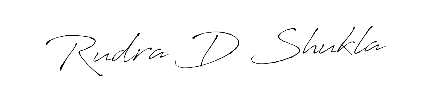 Also You can easily find your signature by using the search form. We will create Rudra D Shukla name handwritten signature images for you free of cost using Antro_Vectra sign style. Rudra D Shukla signature style 6 images and pictures png