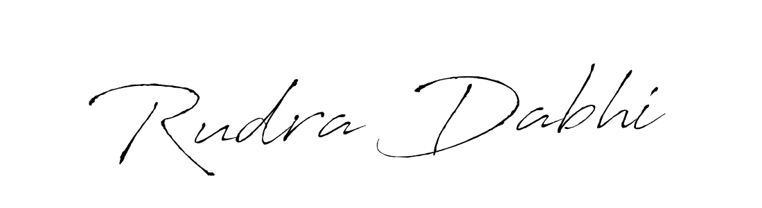 Use a signature maker to create a handwritten signature online. With this signature software, you can design (Antro_Vectra) your own signature for name Rudra Dabhi. Rudra Dabhi signature style 6 images and pictures png