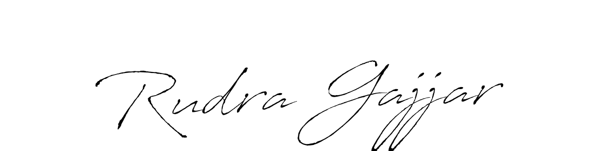 Use a signature maker to create a handwritten signature online. With this signature software, you can design (Antro_Vectra) your own signature for name Rudra Gajjar. Rudra Gajjar signature style 6 images and pictures png