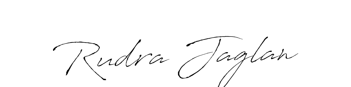 Create a beautiful signature design for name Rudra Jaglan. With this signature (Antro_Vectra) fonts, you can make a handwritten signature for free. Rudra Jaglan signature style 6 images and pictures png