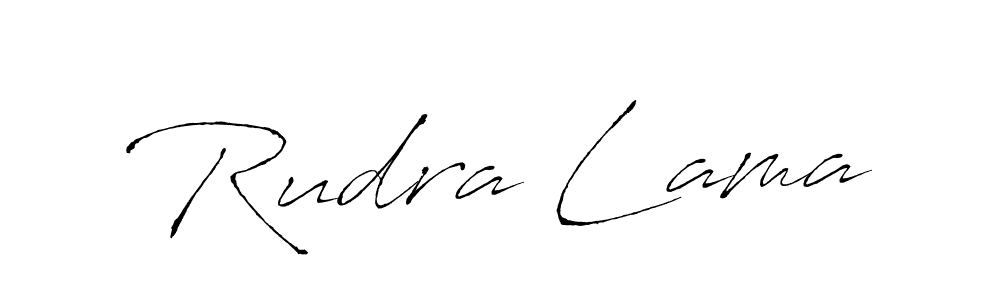 Use a signature maker to create a handwritten signature online. With this signature software, you can design (Antro_Vectra) your own signature for name Rudra Lama. Rudra Lama signature style 6 images and pictures png