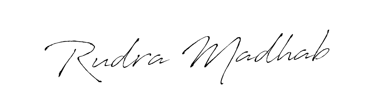 Design your own signature with our free online signature maker. With this signature software, you can create a handwritten (Antro_Vectra) signature for name Rudra Madhab. Rudra Madhab signature style 6 images and pictures png
