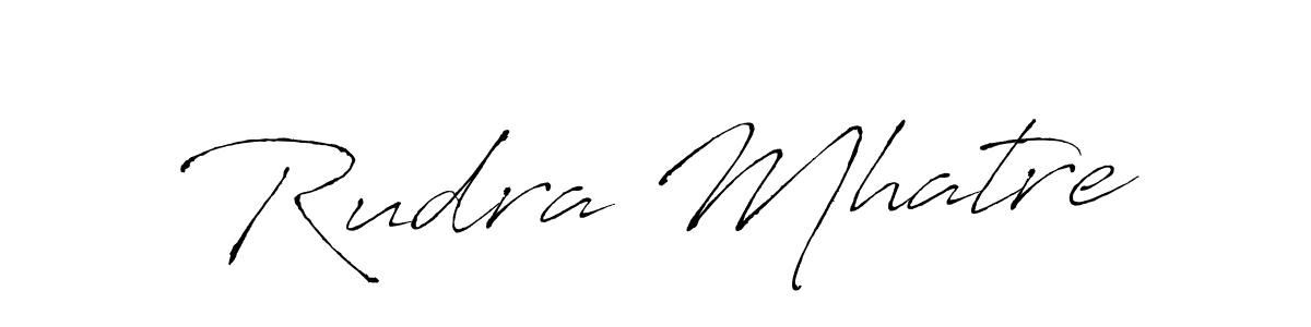 Antro_Vectra is a professional signature style that is perfect for those who want to add a touch of class to their signature. It is also a great choice for those who want to make their signature more unique. Get Rudra Mhatre name to fancy signature for free. Rudra Mhatre signature style 6 images and pictures png