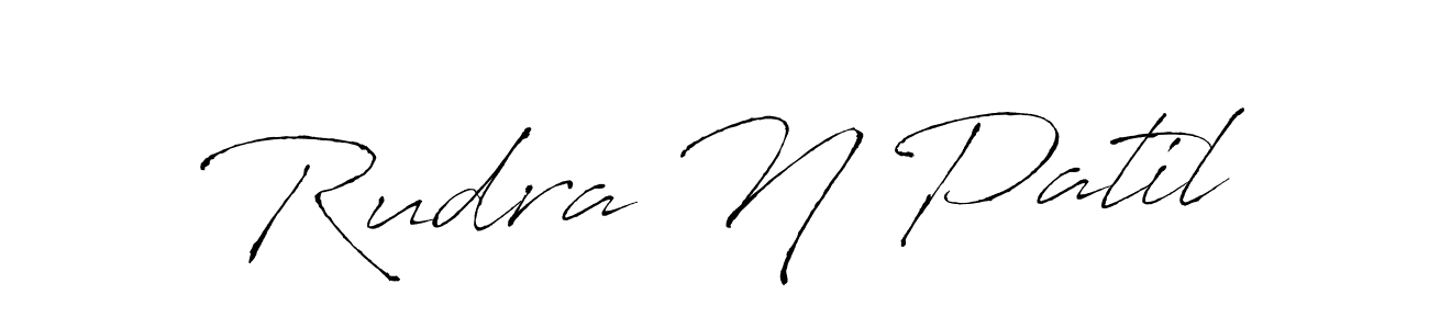 Make a beautiful signature design for name Rudra N Patil. With this signature (Antro_Vectra) style, you can create a handwritten signature for free. Rudra N Patil signature style 6 images and pictures png