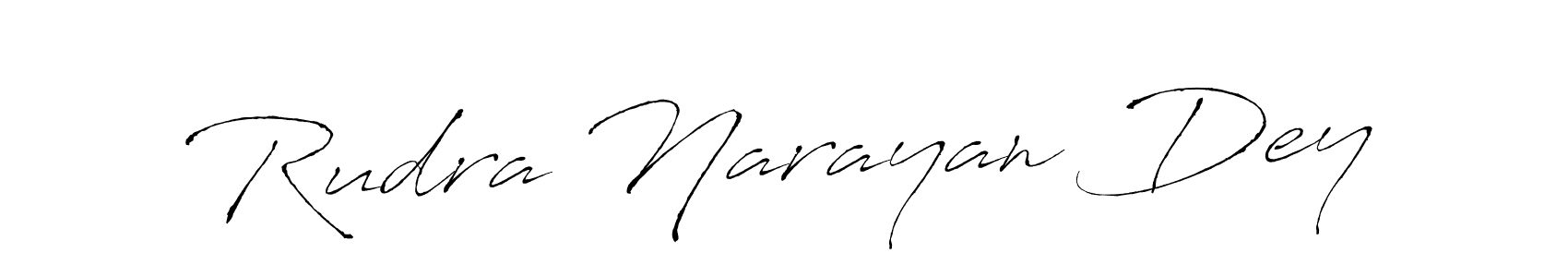 How to make Rudra Narayan Dey name signature. Use Antro_Vectra style for creating short signs online. This is the latest handwritten sign. Rudra Narayan Dey signature style 6 images and pictures png