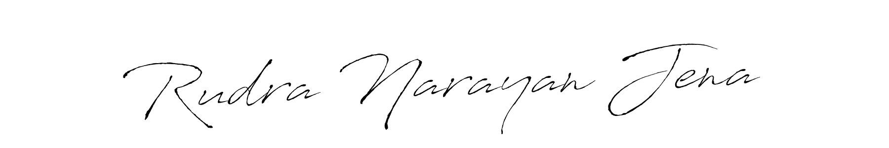 How to make Rudra Narayan Jena name signature. Use Antro_Vectra style for creating short signs online. This is the latest handwritten sign. Rudra Narayan Jena signature style 6 images and pictures png