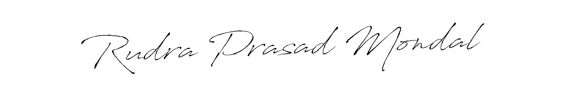 Create a beautiful signature design for name Rudra Prasad Mondal. With this signature (Antro_Vectra) fonts, you can make a handwritten signature for free. Rudra Prasad Mondal signature style 6 images and pictures png