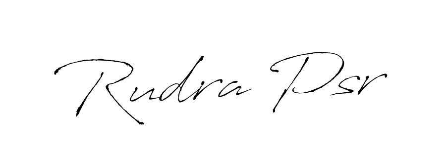 It looks lik you need a new signature style for name Rudra Psr. Design unique handwritten (Antro_Vectra) signature with our free signature maker in just a few clicks. Rudra Psr signature style 6 images and pictures png