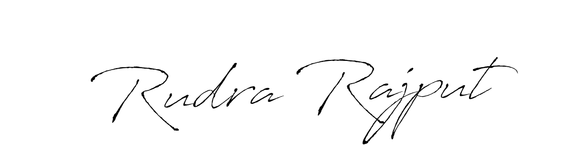 You should practise on your own different ways (Antro_Vectra) to write your name (Rudra Rajput) in signature. don't let someone else do it for you. Rudra Rajput signature style 6 images and pictures png