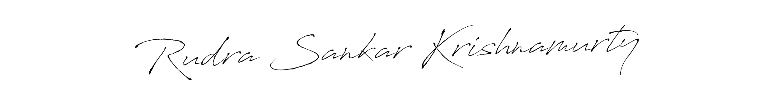 You should practise on your own different ways (Antro_Vectra) to write your name (Rudra Sankar Krishnamurty) in signature. don't let someone else do it for you. Rudra Sankar Krishnamurty signature style 6 images and pictures png