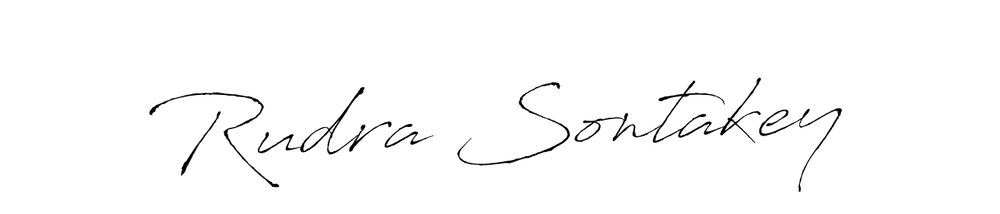 You can use this online signature creator to create a handwritten signature for the name Rudra Sontakey. This is the best online autograph maker. Rudra Sontakey signature style 6 images and pictures png