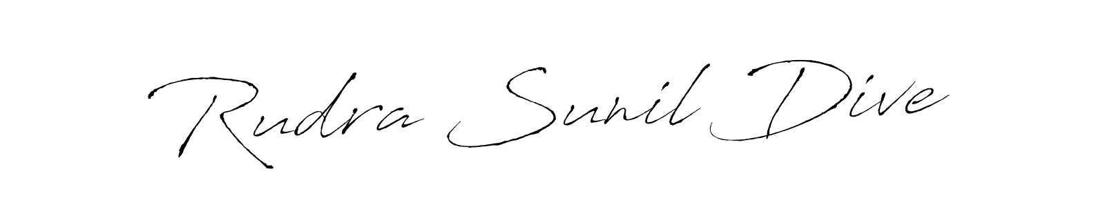 Design your own signature with our free online signature maker. With this signature software, you can create a handwritten (Antro_Vectra) signature for name Rudra Sunil Dive. Rudra Sunil Dive signature style 6 images and pictures png
