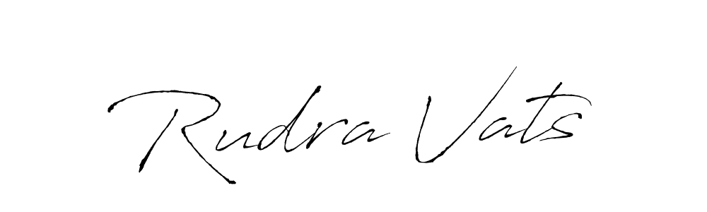 You should practise on your own different ways (Antro_Vectra) to write your name (Rudra Vats) in signature. don't let someone else do it for you. Rudra Vats signature style 6 images and pictures png