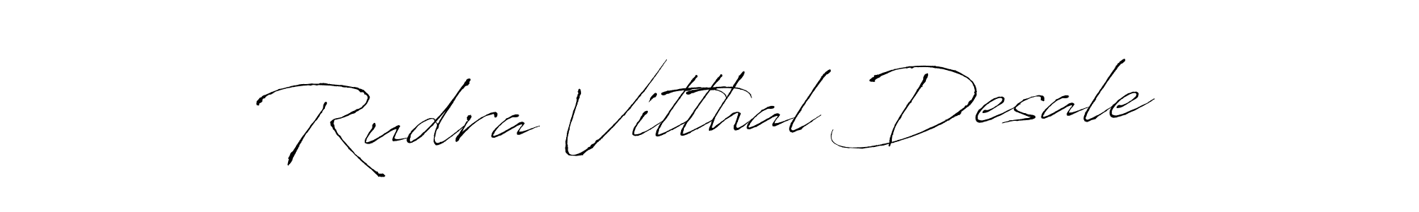 Design your own signature with our free online signature maker. With this signature software, you can create a handwritten (Antro_Vectra) signature for name Rudra Vitthal Desale. Rudra Vitthal Desale signature style 6 images and pictures png