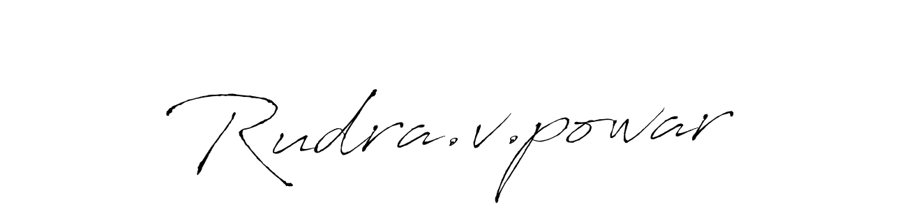 Design your own signature with our free online signature maker. With this signature software, you can create a handwritten (Antro_Vectra) signature for name Rudra.v.powar. Rudra.v.powar signature style 6 images and pictures png