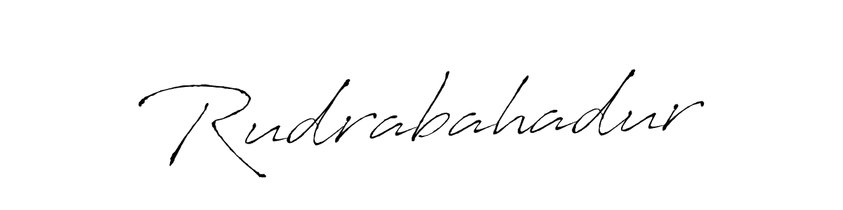 Use a signature maker to create a handwritten signature online. With this signature software, you can design (Antro_Vectra) your own signature for name Rudrabahadur. Rudrabahadur signature style 6 images and pictures png