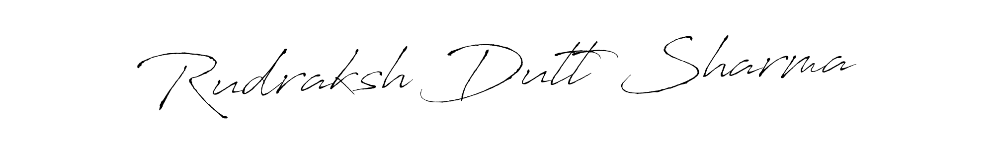 Use a signature maker to create a handwritten signature online. With this signature software, you can design (Antro_Vectra) your own signature for name Rudraksh Dutt Sharma. Rudraksh Dutt Sharma signature style 6 images and pictures png