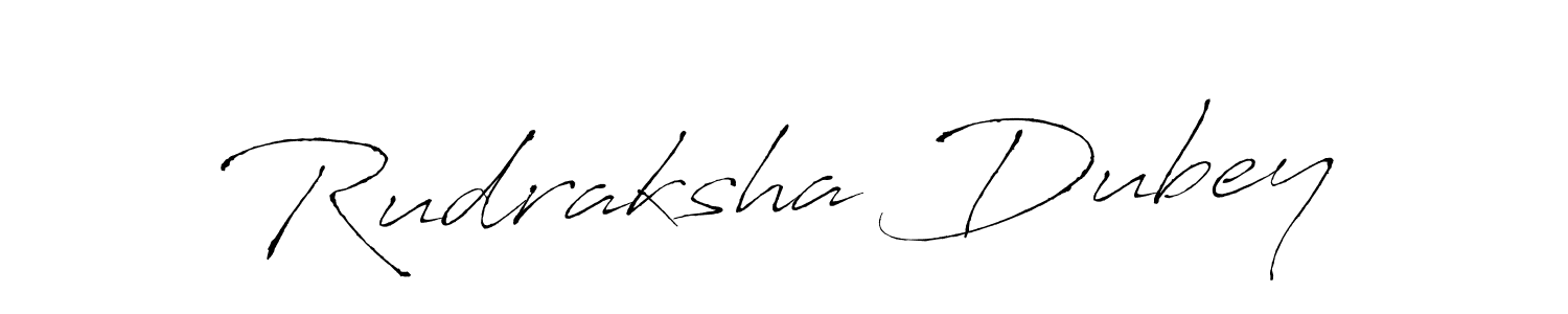 How to make Rudraksha Dubey signature? Antro_Vectra is a professional autograph style. Create handwritten signature for Rudraksha Dubey name. Rudraksha Dubey signature style 6 images and pictures png