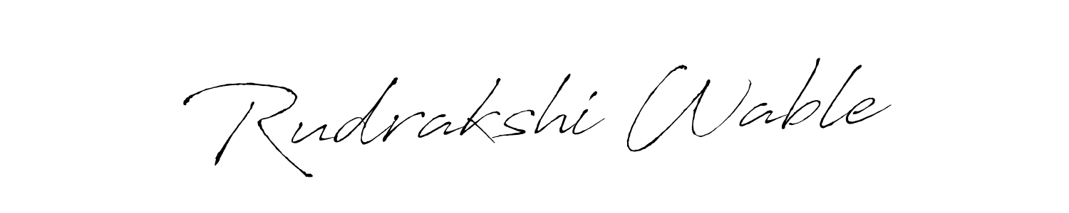 Make a beautiful signature design for name Rudrakshi Wable. Use this online signature maker to create a handwritten signature for free. Rudrakshi Wable signature style 6 images and pictures png