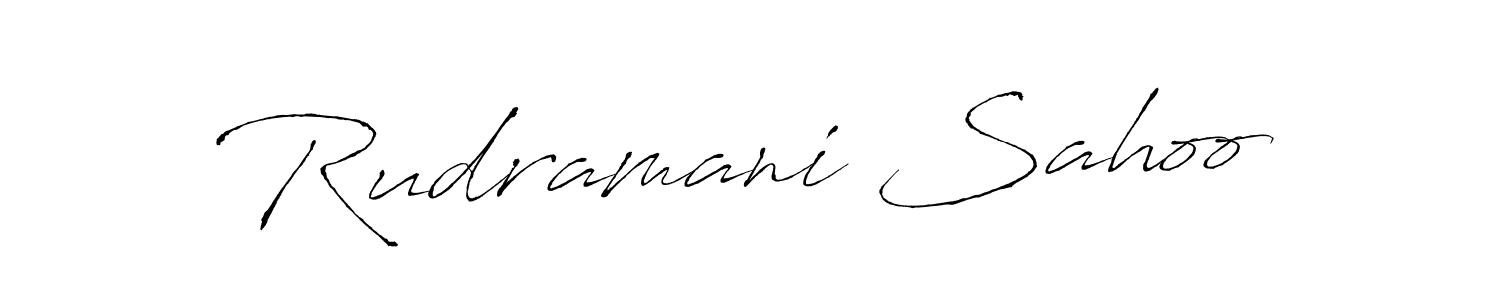 You should practise on your own different ways (Antro_Vectra) to write your name (Rudramani Sahoo) in signature. don't let someone else do it for you. Rudramani Sahoo signature style 6 images and pictures png