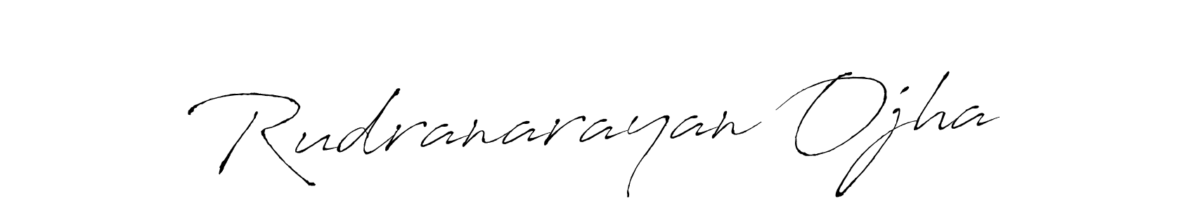 Make a beautiful signature design for name Rudranarayan Ojha. With this signature (Antro_Vectra) style, you can create a handwritten signature for free. Rudranarayan Ojha signature style 6 images and pictures png