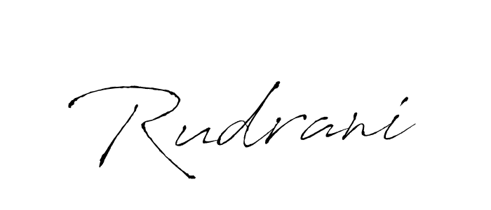 Create a beautiful signature design for name Rudrani. With this signature (Antro_Vectra) fonts, you can make a handwritten signature for free. Rudrani signature style 6 images and pictures png