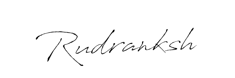 Rudranksh stylish signature style. Best Handwritten Sign (Antro_Vectra) for my name. Handwritten Signature Collection Ideas for my name Rudranksh. Rudranksh signature style 6 images and pictures png