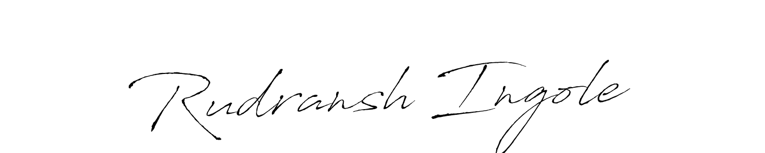 It looks lik you need a new signature style for name Rudransh Ingole. Design unique handwritten (Antro_Vectra) signature with our free signature maker in just a few clicks. Rudransh Ingole signature style 6 images and pictures png