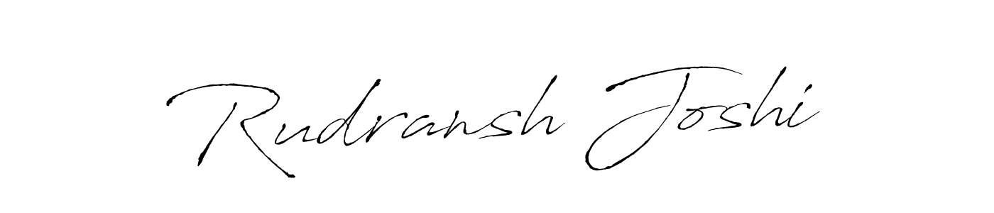 Design your own signature with our free online signature maker. With this signature software, you can create a handwritten (Antro_Vectra) signature for name Rudransh Joshi. Rudransh Joshi signature style 6 images and pictures png