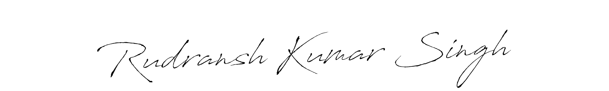 You should practise on your own different ways (Antro_Vectra) to write your name (Rudransh Kumar Singh) in signature. don't let someone else do it for you. Rudransh Kumar Singh signature style 6 images and pictures png