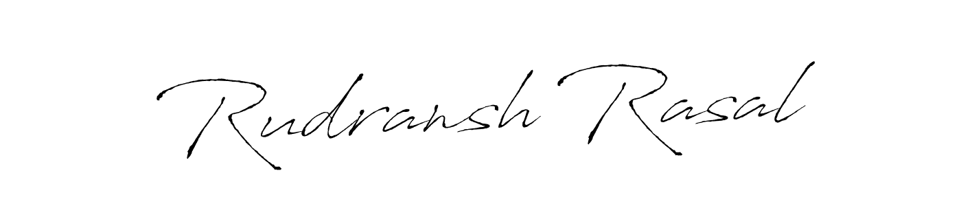 Design your own signature with our free online signature maker. With this signature software, you can create a handwritten (Antro_Vectra) signature for name Rudransh Rasal. Rudransh Rasal signature style 6 images and pictures png