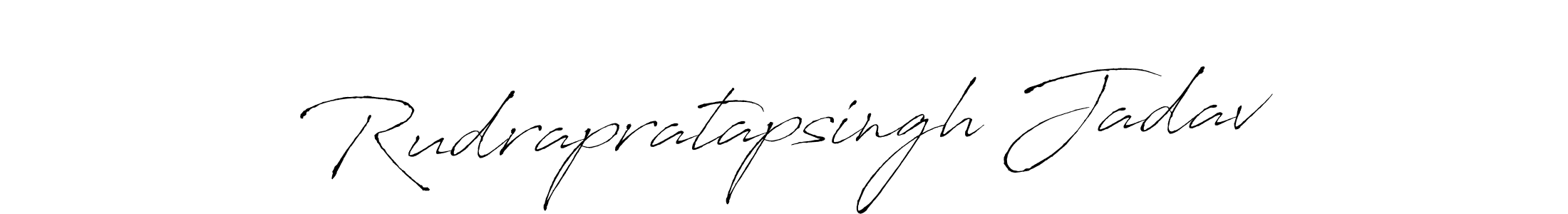 This is the best signature style for the Rudrapratapsingh Jadav name. Also you like these signature font (Antro_Vectra). Mix name signature. Rudrapratapsingh Jadav signature style 6 images and pictures png