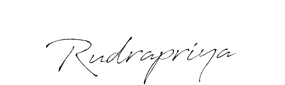 Create a beautiful signature design for name Rudrapriya. With this signature (Antro_Vectra) fonts, you can make a handwritten signature for free. Rudrapriya signature style 6 images and pictures png