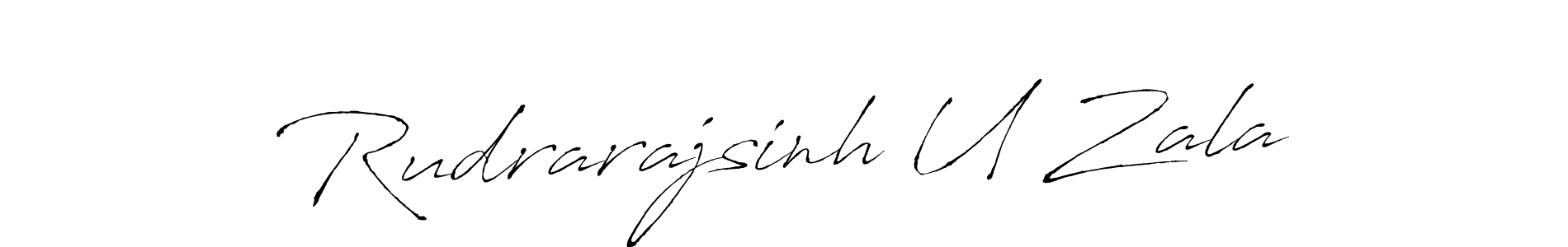 Also we have Rudrarajsinh U Zala name is the best signature style. Create professional handwritten signature collection using Antro_Vectra autograph style. Rudrarajsinh U Zala signature style 6 images and pictures png