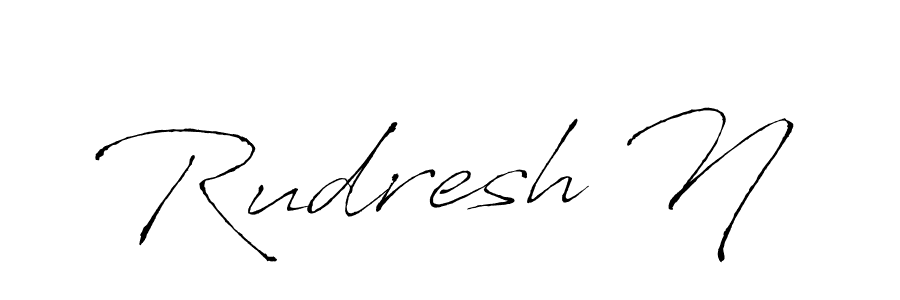 The best way (Antro_Vectra) to make a short signature is to pick only two or three words in your name. The name Rudresh N include a total of six letters. For converting this name. Rudresh N signature style 6 images and pictures png