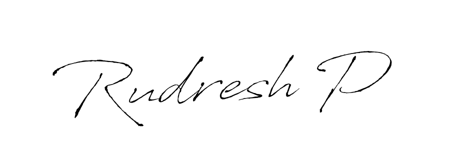 Rudresh P stylish signature style. Best Handwritten Sign (Antro_Vectra) for my name. Handwritten Signature Collection Ideas for my name Rudresh P. Rudresh P signature style 6 images and pictures png