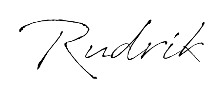 Also we have Rudrik name is the best signature style. Create professional handwritten signature collection using Antro_Vectra autograph style. Rudrik signature style 6 images and pictures png